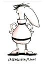 Cartoon: Vasennasenmann (small) by Kossak tagged mann,man,nase,nose,vase,blumenvase