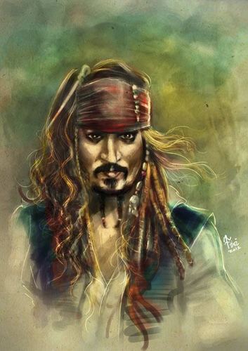 Jack Sparrow By Fivi | Famous People Cartoon | TOONPOOL
