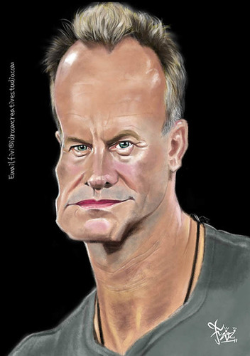 Cartoon: Sting (medium) by Fivi tagged sting