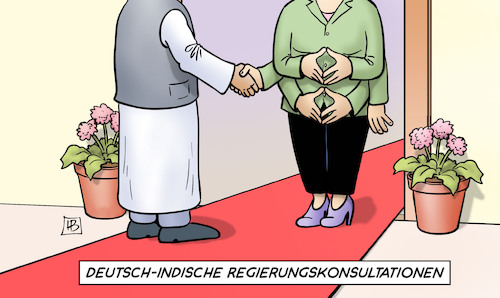 Merkel und Modi Merkel und Modi