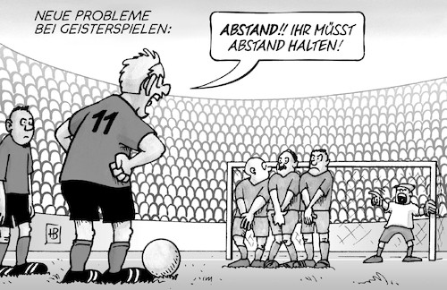 Abstand bei Geisterspielen