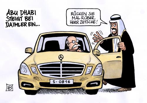 Abu Dhabi steigt bei Daimler ein Abu Dhabi steigt bei Daimler ein