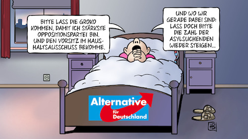 Cartoon: AfD-Gebet (medium) by Harm Bengen tagged afd,gebet,bett,beten,schlafen,groko,oppositionspartei,vorsitz,haushaltsausschuss,asylsuchende,rechtsextrem,harm,bengen,cartoon,karikatur,afd,gebet,bett,beten,schlafen,groko,oppositionspartei,vorsitz,haushaltsausschuss,asylsuchende,rechtsextrem,harm,bengen,cartoon,karikatur