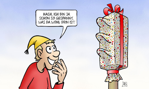 Cartoon: Ampel-Geschenk (medium) by Harm Bengen tagged ampel,geschenk,michel,bundesregierung,koalition,verpackung,spannung,harm,bengen,cartoon,karikatur,ampel,geschenk,michel,bundesregierung,koalition,verpackung,spannung,harm,bengen,cartoon,karikatur