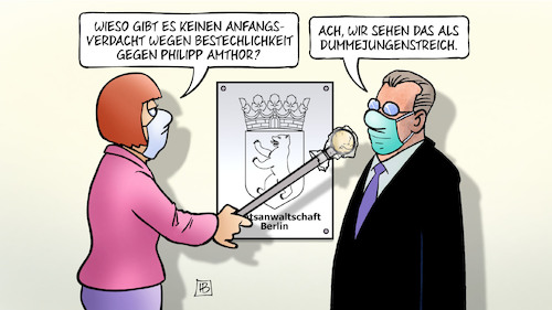 Cartoon: Amthor-Bestechlichkeit (medium) by Harm Bengen tagged anfangsverdacht,staatsanwaltschaft,berlin,bestechlichkeit,lobbyismus,philipp,amthor,cdu,interview,masken,dummejungenstreich,harm,bengen,cartoon,karikatur,anfangsverdacht,staatsanwaltschaft,berlin,bestechlichkeit,lobbyismus,philipp,amthor,cdu,interview,masken,dummejungenstreich,harm,bengen,cartoon,karikatur