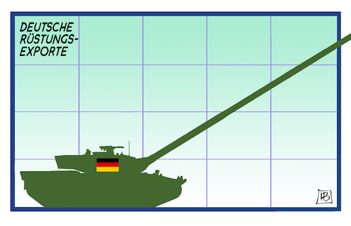 Cartoon: Anstieg Rüstungsexporte (medium) by Harm Bengen tagged deutsche,rüstungsexporte,anstieg,wirtschaft,waffen,krieg,jemen,leopard,panzer,harm,bengen,cartoon,karikatur,deutsche,rüstungsexporte,anstieg,wirtschaft,waffen,krieg,jemen,leopard,panzer,harm,bengen,cartoon,karikatur