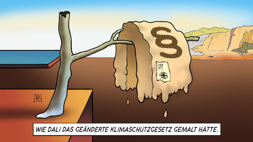 Cartoon: Aufgeweicht (medium) by Harm Bengen tagged aufgeweicht,dali,geändertes,klimaschutzgesetz,gemalt,weich,harm,bengen,cartoon,karikatur,aufgeweicht,dali,geändertes,klimaschutzgesetz,gemalt,weich,harm,bengen,cartoon,karikatur