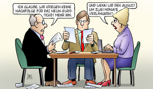 Cartoon: August verlängern (medium) by Harm Bengen tagged neun,euro,ticket,verkehrsminister,nachfolge,teurer,preis,august,verlängern,harm,bengen,cartoon,karikatur,neun,euro,ticket,verkehrsminister,nachfolge,teurer,preis,august,verlängern,harm,bengen,cartoon,karikatur