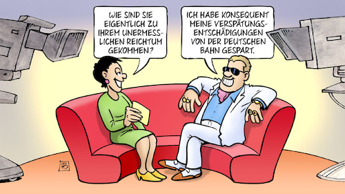 Bahnentschädigung By Harm Bengen Business Cartoon TOONPOOL