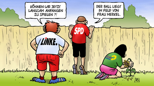 Ball bei Frau Merkel