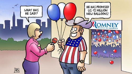 Balloons - English version By Harm Bengen | Politics Cartoon | TOONPOOL