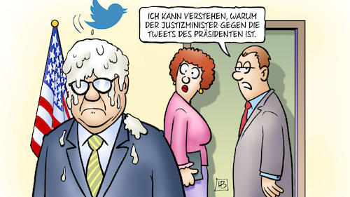 Cartoon: Barr und Twitter (medium) by Harm Bengen tagged usa,barr,justizminister,tweets,trump,prozess,strafe,stone,vogelscheisse,harm,bengen,cartoon,karikatur,usa,barr,justizminister,tweets,trump,prozess,strafe,stone,vogelscheisse,harm,bengen,cartoon,karikatur