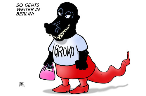 Cartoon: Berlin-Groko (medium) by Harm Bengen tagged landtagswahl,groko,cdu,spd,wegener,giffey,berlin,harm,bengen,cartoon,karikatur,landtagswahl,groko,cdu,spd,wegener,giffey,berlin,harm,bengen,cartoon,karikatur