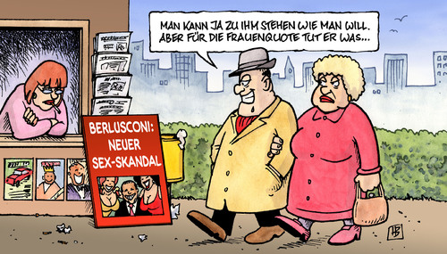 Cartoon: Berlusconi (medium) by Harm Bengen tagged berlusconi,skandal,italien,regierung,ministerpräsident,bunga,orgien,prostituierte,frauen,frauenquote,kiosk,zeitung,schlagzeile,silvio berlusconi,skandal,sex,italien,regierung,ministerpräsident,prostituierte,frauenquote,kiosk,zeitung,schlagzeile,silvio,berlusconi