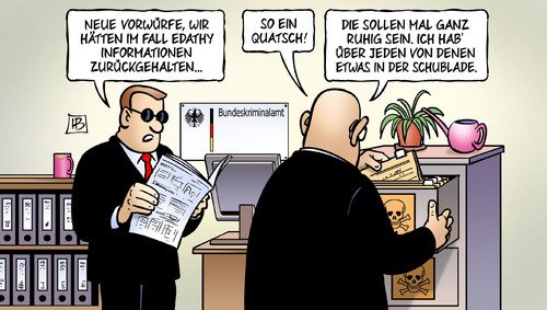 Cartoon: BKA-Giftschrank (medium) by Harm Bengen tagged bka,giftschrank,geheim,geheimnis,informationen,ermittlungen,fall,edathy,erpressung,verdacht,bundestagsabgeordneter,skandal,immunitaet,harm,bengen,cartoon,karikatur,bka,giftschrank,geheim,geheimnis,informationen,ermittlungen,fall,edathy,erpressung,verdacht,bundestagsabgeordneter,skandal,immunitaet,harm,bengen,cartoon,karikatur