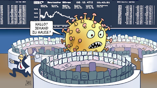 Cartoon: Börse und Coronavirus (medium) by Harm Bengen tagged kurssturz,dax,börse,wirtschaft,coronavirus,krankheit,pandemie,panik,harm,bengen,cartoon,karikatur,kurssturz,dax,börse,wirtschaft,coronavirus,krankheit,pandemie,panik,harm,bengen,cartoon,karikatur