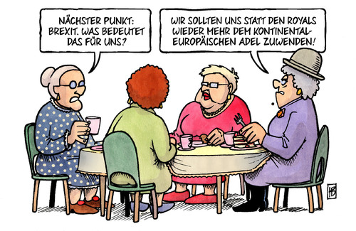 Cartoon: Brexit und Royals (medium) by Harm Bengen tagged royals,adel,susemil,kaffee,eu,europa,brexit,uk,gb,referendum,abstimmung,austritt,harm,bengen,cartoon,karikatur,royals,adel,susemil,kaffee,eu,europa,brexit,uk,gb,referendum,abstimmung,austritt,harm,bengen,cartoon,karikatur