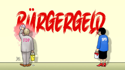 Cartoon: Bürgergeld und Ampel (medium) by Harm Bengen tagged bürgergeld,hartz4,ampel,fdp,spd,lindner,esken,farbe,malen,abwaschen,putzen,harm,bengen,cartoon,karikatur,bürgergeld,hartz4,ampel,fdp,spd,lindner,esken,farbe,malen,abwaschen,putzen,harm,bengen,cartoon,karikatur