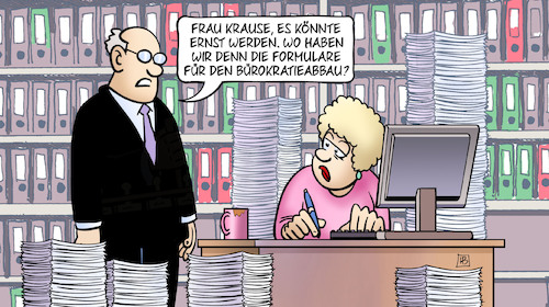 Cartoon: Bürokratie-Formulare (medium) by Harm Bengen tagged formulare,bürokratieabbau,behörde,amt,ordner,schloss,meseberg,koalition,kabinettsklausur,ampel,harm,bengen,cartoon,karikatur,formulare,bürokratieabbau,behörde,amt,ordner,schloss,meseberg,koalition,kabinettsklausur,ampel,harm,bengen,cartoon,karikatur