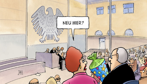 Cartoon: Bundestagsneuling (medium) by Harm Bengen tagged neu,bundestagsneuling,bundestag,konstituierung,parlament,schultüte,harm,bengen,cartoon,karikatur,neu,bundestagsneuling,bundestag,konstituierung,parlament,schultüte,harm,bengen,cartoon,karikatur