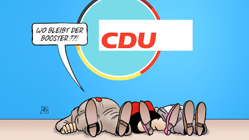 Cartoon: CDU-Booster (medium) by Harm Bengen tagged booster,corona,auffrischung,cdu,vorsitz,machtkampf,wahlniederlage,aufbruchstimmung,mitgliederbefragung,mitgliederentscheid,harm,bengen,cartoon,karikatur,booster,corona,auffrischung,cdu,vorsitz,machtkampf,wahlniederlage,aufbruchstimmung,mitgliederbefragung,mitgliederentscheid,harm,bengen,cartoon,karikatur