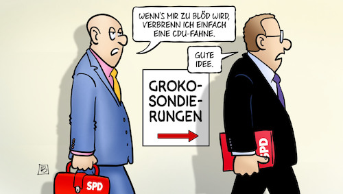 Cartoon: CDU-Fahne (medium) by Harm Bengen tagged spd,cdu,csu,fahne,verbrennen,groko,sondierungen,koalition,wahl,bundesregierung,harm,bengen,cartoon,karikatur,spd,cdu,csu,fahne,verbrennen,groko,sondierungen,koalition,wahl,bundesregierung,harm,bengen,cartoon,karikatur