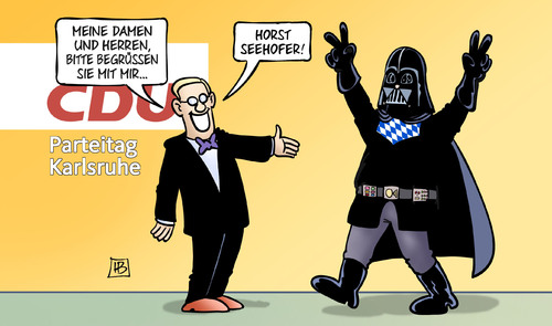 Cartoon: CDU und Seehofer (medium) by Harm Bengen tagged star,wars,starwars,darth,vader,horst,seehofer,streit,obergrenze,parteitag,karlsruhe,junge,union,merkel,cdu,csu,bundesparteitag,regierung,fluechtlinge,asyl,harm,bengen,cartoon,karikatur,star,wars,starwars,darth,vader,horst,seehofer,streit,obergrenze,parteitag,karlsruhe,junge,union,merkel,cdu,csu,bundesparteitag,regierung,fluechtlinge,asyl,harm,bengen,cartoon,karikatur