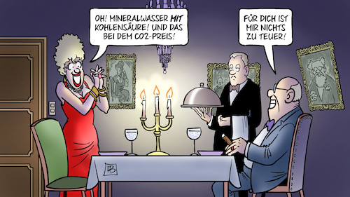 Cartoon: CO2-Einnahmen (medium) by Harm Bengen tagged co2,einnahmen,mineralwasser,kohlensäure,preis,klimawandel,umweltschutz,teuer,geld,dinner,essen,butler,kerzen,kapitalisten,harm,bengen,cartoon,karikatur,co2,einnahmen,mineralwasser,kohlensäure,preis,klimawandel,umweltschutz,teuer,geld,dinner,essen,butler,kerzen,kapitalisten,harm,bengen,cartoon,karikatur