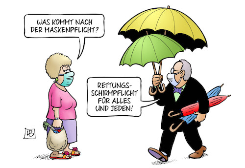 Cartoon: Corona-Rettungsschirme (medium) by Harm Bengen tagged rettungsschirme,maskenpflicht,mundschutz,corona,coronavirus,ansteckung,pandemie,epidemie,krankheit,schaden,harm,bengen,cartoon,karikatur,rettungsschirme,maskenpflicht,mundschutz,corona,coronavirus,ansteckung,pandemie,epidemie,krankheit,schaden,harm,bengen,cartoon,karikatur