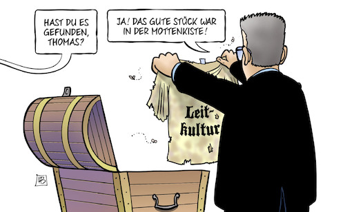 Cartoon: De Maizieres Leitkultur (medium) by Harm Bengen tagged de,maiziere,leitkultur,mottenkiste,cdu,wahlkampf,innenminister,rechtspopulismus,truhe,harm,bengen,cartoon,karikatur,de,maiziere,leitkultur,mottenkiste,cdu,wahlkampf,innenminister,rechtspopulismus,truhe,harm,bengen,cartoon,karikatur