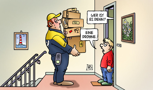 Cartoon: DHL-Drohne (medium) by Harm Bengen tagged dhl,drohne,post,paket,pakete,weihnachten,auslieferung,amazon,harm,bengen,cartoon,karikatur,dhl,drohne,post,paket,pakete,weihnachten,auslieferung,amazon,harm,bengen,cartoon,karikatur