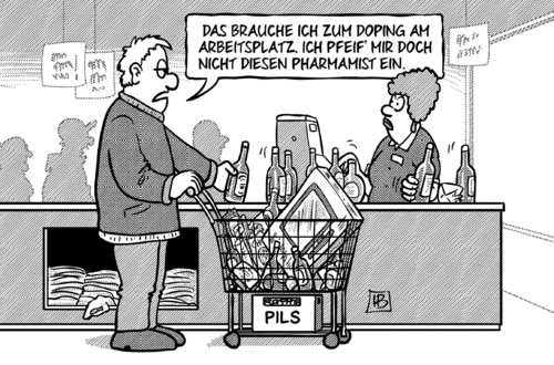 Cartoon: Doping im Beruf (medium) by Harm Bengen tagged doping,arbeitsplatz,beruf,drogen,pharmazeutika,pharmamist,aufputschmittel,leistungsfaehigkeit,steigerung,harm,bengen,cartoon,karikatur