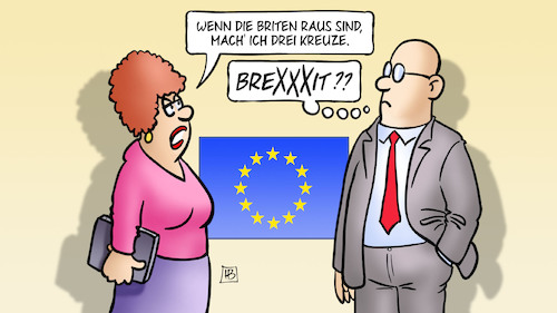 Drei Brexit-Kreuze Drei Brexit-Kreuze