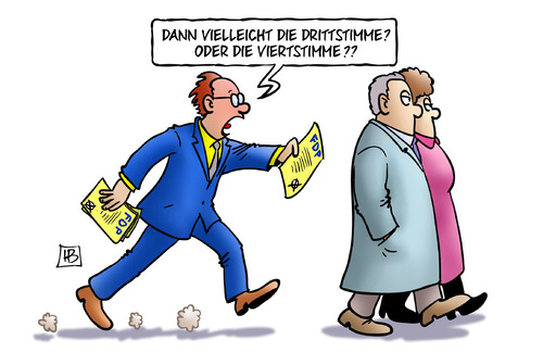 Cartoon: Drittstimme (medium) by Harm Bengen tagged zweitstimme,drittstimme,viertstimme,wähler,fdp,bundestag,wahlkampf,wahl,bundestagswahl,umfragen,harm,bengen,cartoon,karikatur,zweitstimme,drittstimme,viertstimme,wähler,fdp,bundestag,wahlkampf,wahl,bundestagswahl,umfragen,harm,bengen,cartoon,karikatur