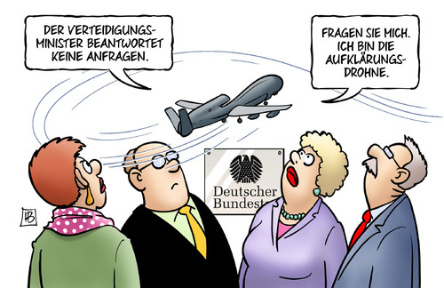 Cartoon: Drohnen-Anfragen (medium) by Harm Bengen tagged anfragen,aufklärungsdrohne,drohnen,kampfdrohne,verteidigungsminister,bundestag,parlament,auskunft,fragen,antworten,milliarde,geld,bundeswehr,soldaten,demaiziere,eurohawk,euro,hawk,harm,bengen,cartoon,karikatur,anfragen,aufklärungsdrohne,drohnen,kampfdrohne,verteidigungsminister,bundestag,parlament,auskunft,fragen,antworten,milliarde,geld,bundeswehr,soldaten,demaiziere,eurohawk,euro,hawk,harm,bengen,cartoon,karikatur