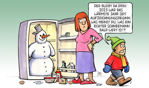 Echter Schneemann