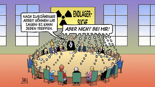 Cartoon: Endlager-Kommission (medium) by Harm Bengen tagged endlager,kommission,atomkraft,kernkraft,schrott,atommüll,harm,bengen,cartoon,karikatur,endlager,kommission,atomkraft,kernkraft,schrott,atommüll,harm,bengen,cartoon,karikatur