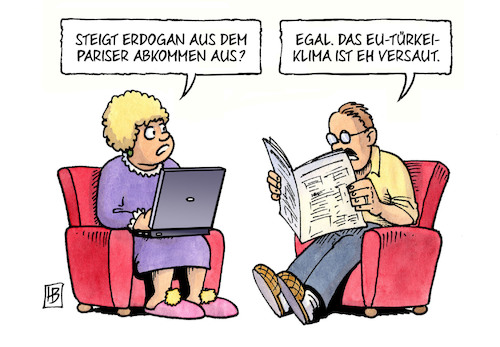 Cartoon: Erdogan und Klima (medium) by Harm Bengen tagged erdogan,pariser,klimaabkommen,türkei,eu,europa,zeitung,laptop,harm,bengen,cartoon,karikatur,erdogan,pariser,klimaabkommen,türkei,eu,europa,zeitung,laptop,harm,bengen,cartoon,karikatur