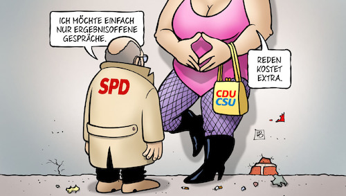 Cartoon: Ergebnisoffen (medium) by Harm Bengen tagged ergebnisoffene,gespräche,reden,kostet,extra,prostituierte,prostitution,nutte,freier,groko,merkel,schulz,sondierungen,koalition,raute,harm,bengen,cartoon,karikatur,ergebnisoffene,gespräche,reden,kostet,extra,prostituierte,prostitution,nutte,freier,groko,merkel,schulz,sondierungen,koalition,raute,harm,bengen,cartoon,karikatur