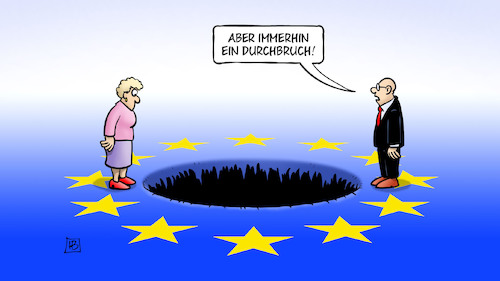 Cartoon: EU-Gipfel-Durchbruch (medium) by Harm Bengen tagged durchbruch,eu,europa,finanzen,haushalt,kredite,coronahilfen,gipfel,kompromiss,streit,loch,krater,sterne,harm,bengen,cartoon,karikatur,durchbruch,eu,europa,finanzen,haushalt,kredite,coronahilfen,gipfel,kompromiss,streit,loch,krater,sterne,harm,bengen,cartoon,karikatur