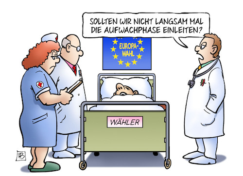 Europawahl-Aufwachphase Europawahl-Aufwachphase