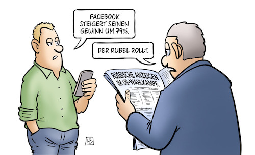 Facebook und Rubel