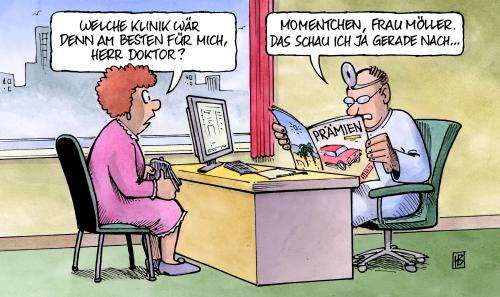 Cartoon: Fangprämie (medium) by Harm Bengen tagged fangprämie,arzt,patient,krankenkasse,krankenhaus,prämie,bestechung,fangprämie,arzt,patient,krankenkasse,krankenhaus,prämie,bestechung,gesundheit,versicherung,krankenversicherung,doktor,praxis,geld