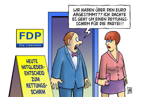 Cartoon: FDP-Mitgliederentscheid (medium) by Harm Bengen tagged fdp,mitgliederentscheid,abstimmung,partei,kritik,kritiker,rebellen,skeptiker,griechenland,bundesrepublik,eu,deutschland,euro,eurokrise,euroschuldenkrise,schuldenkrise,krise,kredite,insolvenz,staat,fdp,mitgliederentscheid,abstimmung,partei,kritik,kritiker,rebellen,skeptiker,griechenland