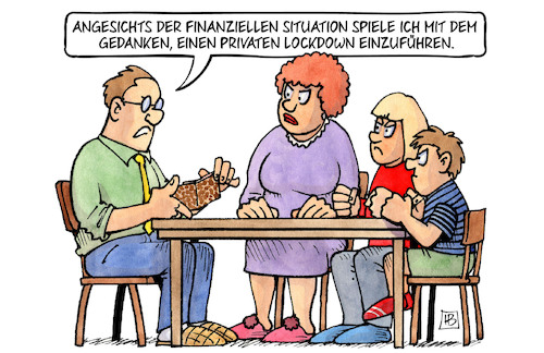 Cartoon: Finanz-Lockdown (medium) by Harm Bengen tagged finanzen,finanziell,privater,lockdown,inflation,preise,geldentwertung,familie,vater,mutter,kinder,harm,bengen,cartoon,karikatur,finanzen,finanziell,privater,lockdown,inflation,preise,geldentwertung,familie,vater,mutter,kinder,harm,bengen,cartoon,karikatur