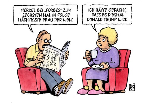 Cartoon: Forbes und Trump (medium) by Harm Bengen tagged merkel,mächtigste,forbes,frau,welt,usa,vorwahlen,republikaner,donald,trump,zeitung,harm,bengen,cartoon,karikatur,merkel,forbes,mächtigste,frau,welt,usa,vorwahlen,republikaner,donald,trump,zeitung,harm,bengen,cartoon,karikatur