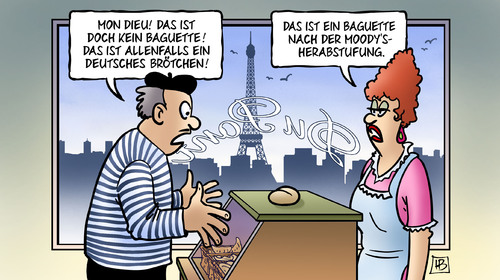 Frankreich und Moodys Frankreich und Moodys