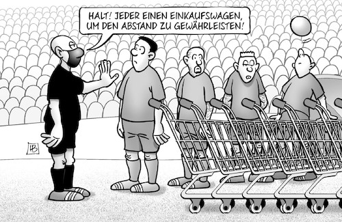 Fussball-Abstand