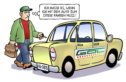 Cartoon: GDL-Streik (medium) by Harm Bengen tagged gdl,streik,lokfuehrer,bahn,db,auto,kfz,fahren,arbeitskampf,tarifrunde,tarifverhandlungen,harm,bengen,cartoon,karikatur,gdl,streik,lokfuehrer,bahn,db,auto,kfz,fahren,arbeitskampf,tarifrunde,tarifverhandlungen,harm,bengen,cartoon,karikatur