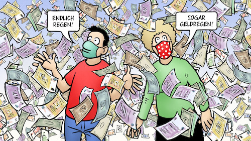 Cartoon: Geldregen (medium) by Harm Bengen tagged regen,geldregen,konjunktur,paket,geld,wirtschaft,bundesregierung,coronavirus,ansteckung,pandemie,epidemie,krankheit,schaden,harm,bengen,cartoon,karikatur,regen,geldregen,konjunktur,paket,geld,wirtschaft,bundesregierung,coronavirus,ansteckung,pandemie,epidemie,krankheit,schaden,harm,bengen,cartoon,karikatur